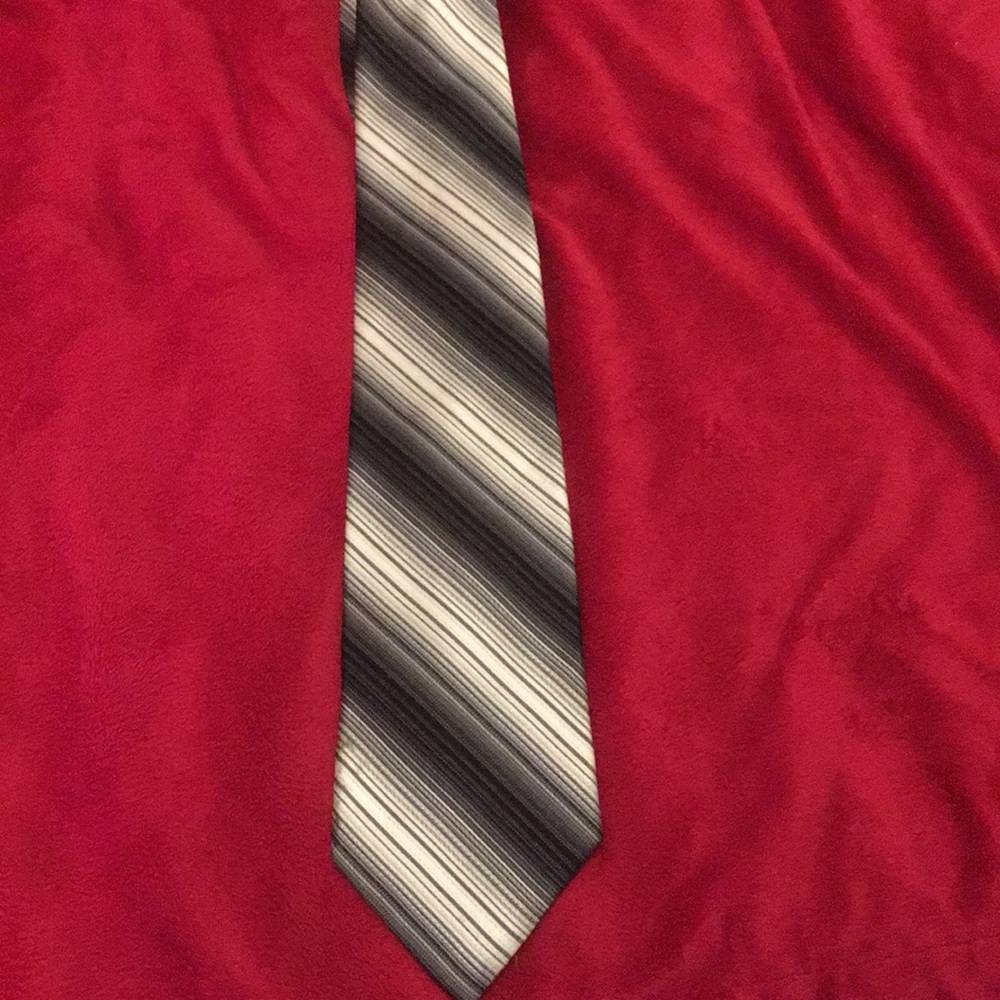 Pierre Cardin Necktie pure SILK - black and white